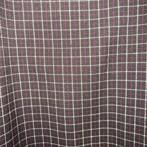 🍯 UO Plaid Purple Pleated Trousers • high-waisted • cropped • purple multi - Picture 2 of 8